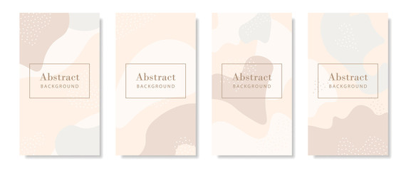 Poster - Abstract pastel patterns for social media story