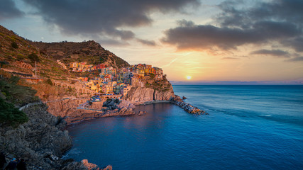 Manarola Sunset, Cinque Terre, Liguria, Italy