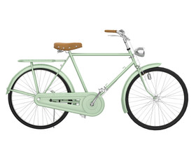 Retro Bicycle Isolated