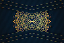 Luxury Mandala Background With Golden Arabesque Pattern Arabic Islamic East Floral Style