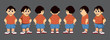 © Nipun Kundu - Cute boy cartoon character turnaround