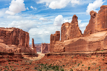 the wall wall street arches national park utah usa