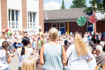 Summer party of a primary school