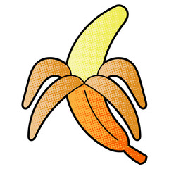 Poster - banana vector design. digital hand drawn. comic style