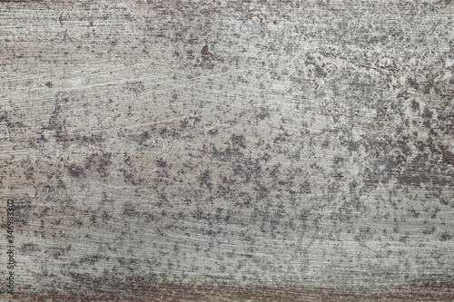 Fotografía Steel textured metal sheet background with rust with traces of sanding sandpaper