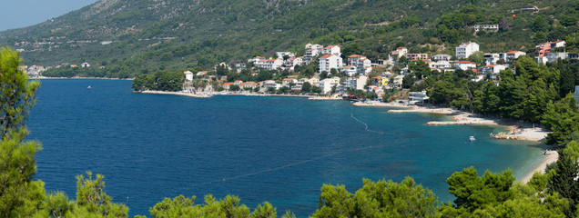 Wall Mural - Beautiful panorama landscape of the Makarska Riviera, Dalmatia, Croatia