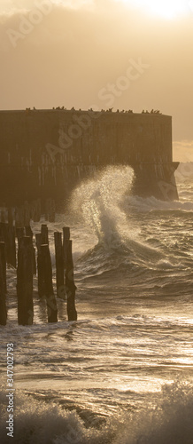 Fotografía Vague tempête Saint Malo Ille et Vilaine Bretagne France