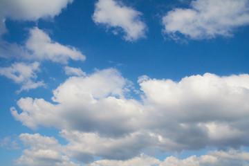 Beautiful clouds over the village