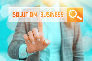 Poster - Handwriting text writing Solution Business. Conceptual photo Marketing and advertising Payroll Accounting Research