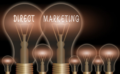 Poster - conceptual hand writing showing direct marketing. concept meaning business of selling products or se