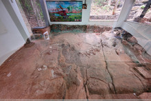 Excavation Hole Site No. 3 About Dinosaur Fossils In Phu Wiang National Park In Wiang Kao District