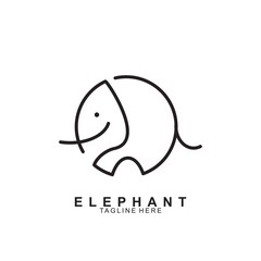 Wall Mural - Elephant Logo Design with modern concept