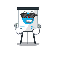 Poster - Cool corona graph cartoon character wearing expensive black glasses