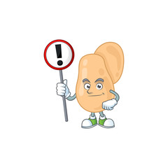 Poster - A picture of sarcina cartoon character concept holding a sign