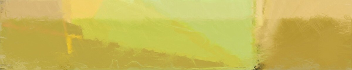 Wall Mural - abstract long wide horizontal background with dark khaki, burly wood and dark olive green colors