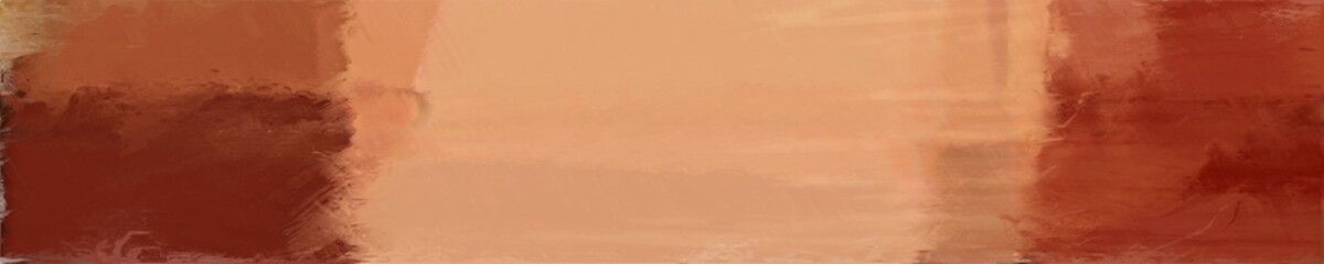 Poster - abstract natural long wide horizontal background with dark salmon, saddle brown and sienna colors