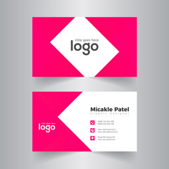 Abstract Corporate Business card Template Design.