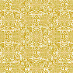 Wall Mural - Vector seamless geometric pattern in ethnic greek style 19