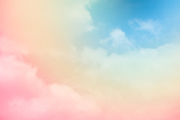 Wall Mural - cloud background with a pastel colour