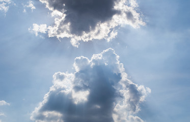 landscape of clouds on the blue sky in daytime
