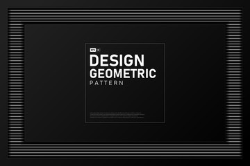 Poster - abstract design artwork of black geometric template artwork background. illustration vector eps10