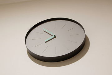 clock on a white background