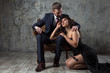 © kuznechik42 - romantic date. A man in a suit and a woman in an evening dress