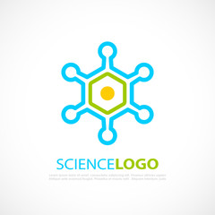 Abstract science logo vector design