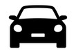 © Comauthor - Car icon. Auto vehicle isolated. Transport icons. Automobile silhouette front view. Sedan car, vehicle or automobile symbol on white background - stock vector.