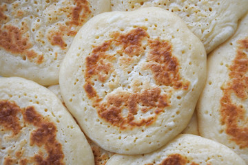 Pikelets food background