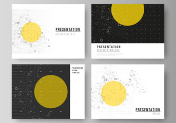 Poster - the minimalistic abstract vector illustration layout of the presentation slides design business temp
