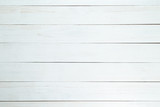 Fototapeta Desenie - White wood texture background, wooden table top view.