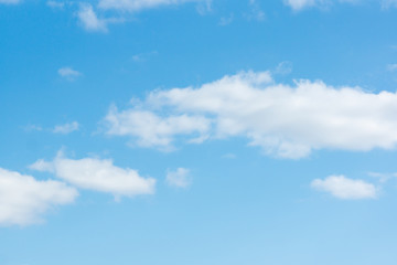 Wall Mural - blue sky with light white clouds