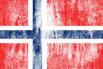 Canvas Print - flag of norway with texture. template for design