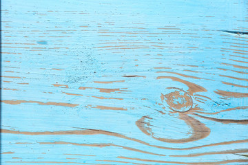 Wall Mural - backdrop of blue painted wooden board close up