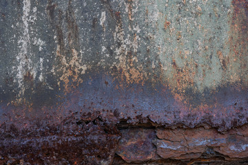 Wall Mural - Rusty and weathered empty background