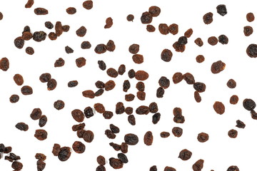 Wall Mural - raisins isolated on white background