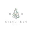 © gaga vastard - pine evergreen fir hemlock spruce conifer cedar coniferous cypress larch pinus tree logo vector icon illustration