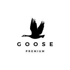 Wall Mural - flying goose logo vector icon illustration