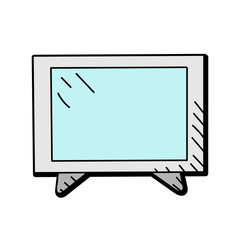 Poster - television hand drawn vector design. multimedia icon
