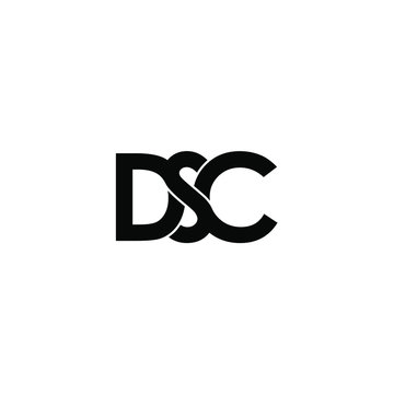 dsc letter original monogram logo design