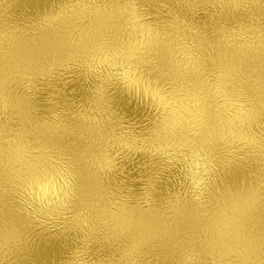 Wall Mural - Gold foil seamless pattern, metal background