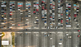 parking samochodowy pod galerią handlową z góry