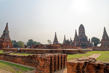 Wat Chaiwatthanaram temple in Ayuthaya Historical Park - Thailand