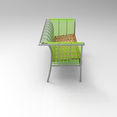 3d image Garden bench HP184 8