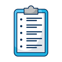 Poster - checklist clipboar document isolated icon