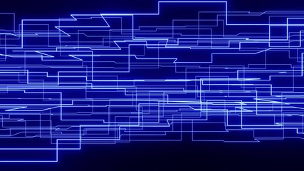 Wall Mural - Motion graphics with digital concepts. 3D loop animation with 4K resolution.