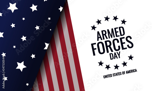 Fotografía Armed forces day card or background. vector illustration.