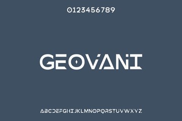Poster - font alphabet, classic lettering, retro typeface white style background