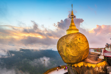 Golden Rock of Mt. Kyaiktiyo, Myanmar.